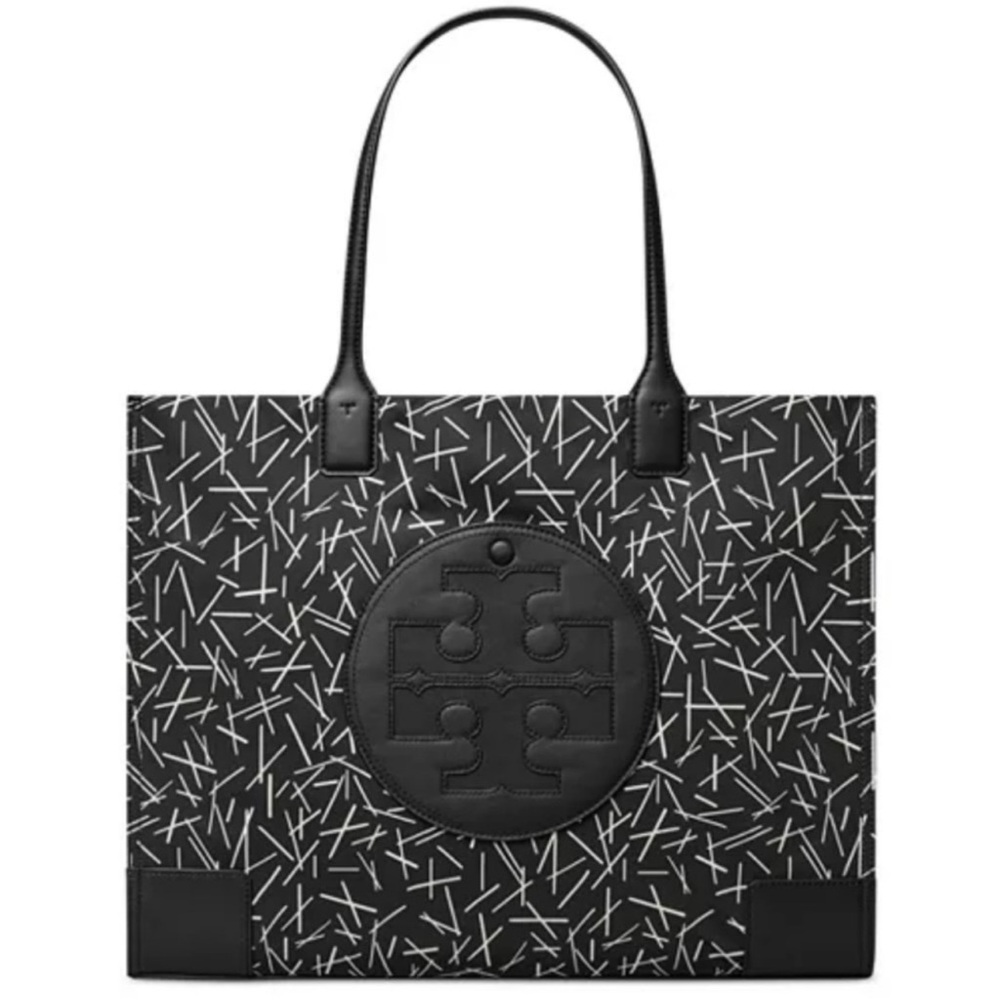 Tory Burch Ella printed tote (Black matchsticks) - Picture 7 of 13